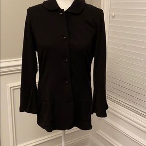 Stitch Fix Lemon Tart Black Knit Jacket Sz L